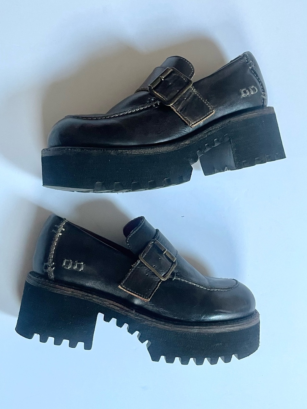 Bed Stu Kavi Leather Platform Loafers